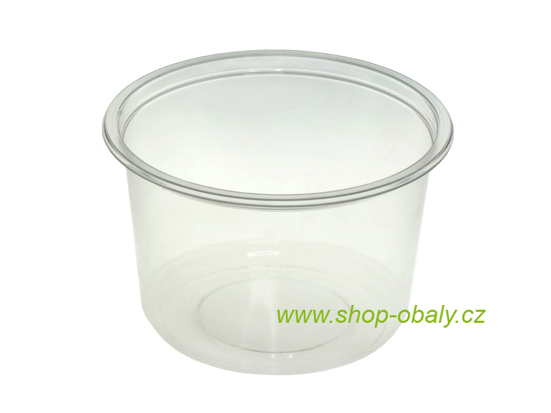 Kelímek rPET 450ml,  průměr 117mm,  8117 transparentní  zatavovací nebo s víčkem
