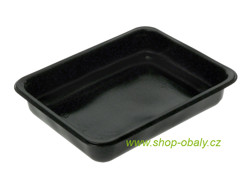 Miska zatavovací PP 227x177x40mm 1-dílná / 1000ml M10/40 černá hladká L