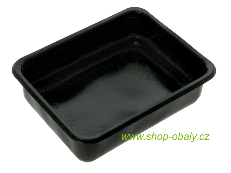 Miska zatavovací PP 227x177x50mm 1-dílná / 1400ml M10/50 černá hladká L