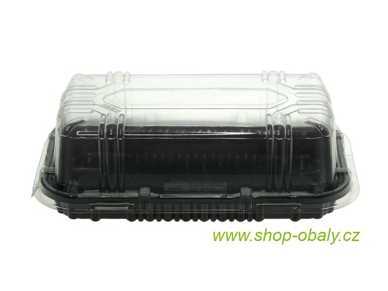 1608DXN30 Tác obdélník PET 160x85x20mm černý