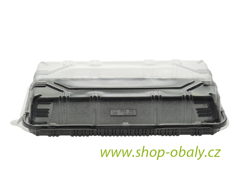 2714DX01 Víko rPET 270x135x40mm na tác obdélník 2714DX30,  transparentní