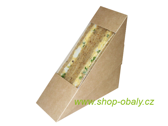 Sendvič box 123x52x123mm kraft