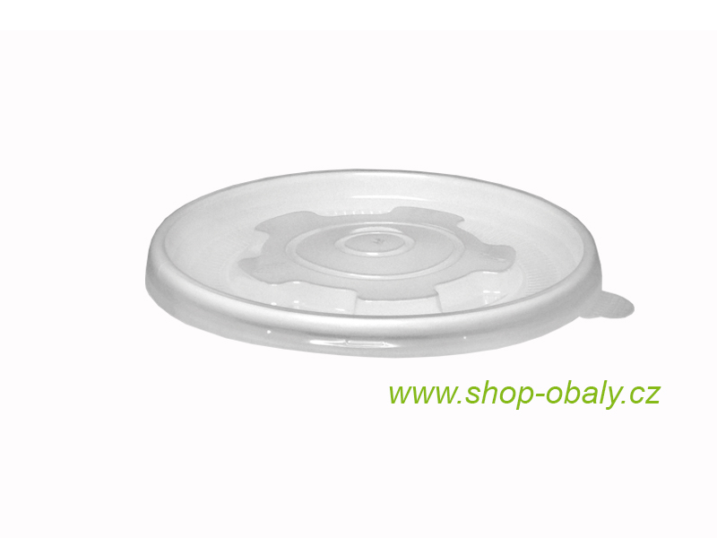 Víčko PP na misku papírovou 350-550ml,  110mm transparentní