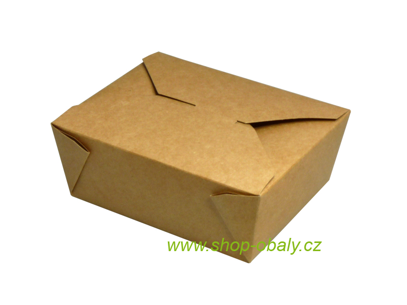 Krabička fast food 170x140x63mm kraft hnědá