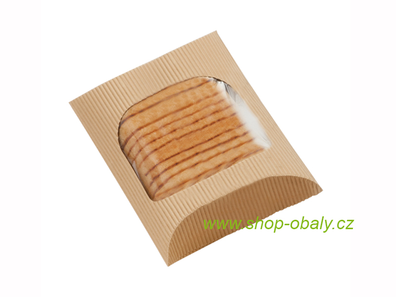 Wrap s oknem 200/145x150x55mm hnědý termo