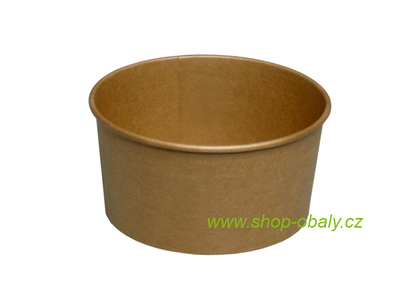 Miska papírová na polévku 350ml, 110mm kraft hnědá
