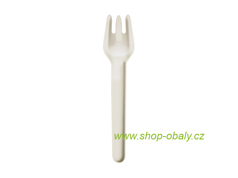 Vidlička BIO z cukrové třtiny 155mm bílá