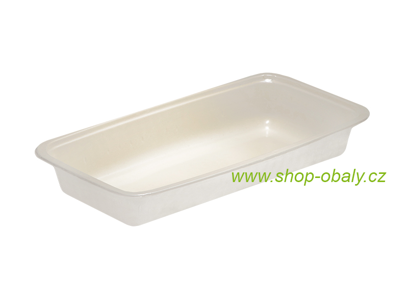 Miska zatavovací BIO 325x170x48mm,  1700ml natural 100% kompostovatelná