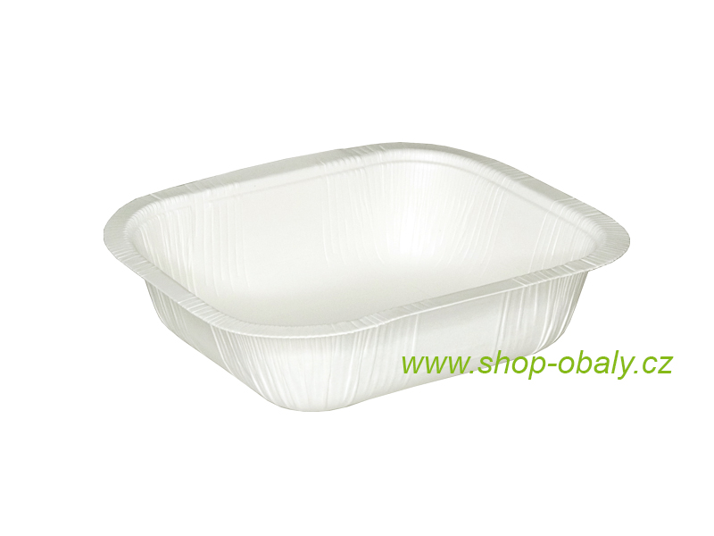 Miska zatavovací papírová BIO 165x143x45mm,  625ml bílá