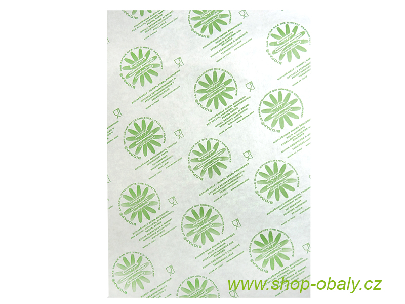 Papír balicí BIO 500x350mm zatavovací s laminací,  nepromastitelný