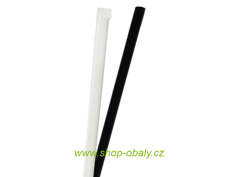 Brčko PP 7/210mm černé,  hygienicky balené v papíru,  500ks - REUSE