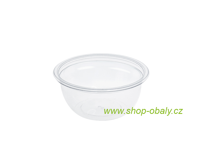 Miska rPET DeliGreen 375ml 12oz 129mm,  transparentní