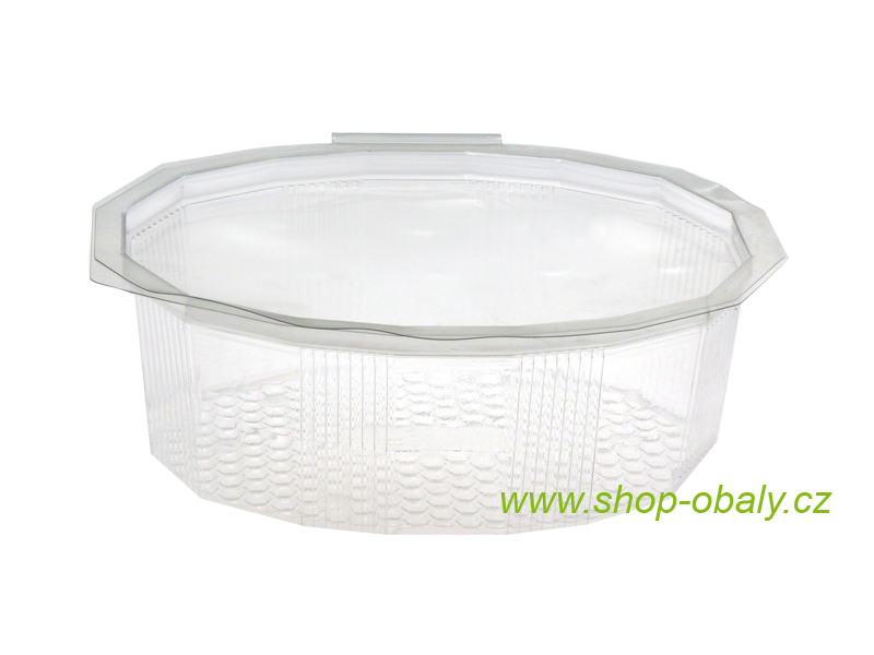 Miska rPET M750 750ml s víčkem,  transparentní