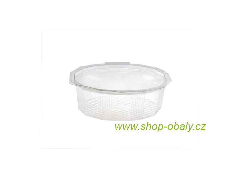 Miska rPET M250 250ml s víčkem,  transparentní