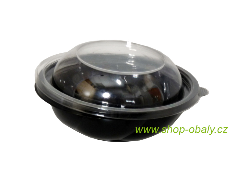 Miska rPET kulatá 850ml SB850-spodek,  černá