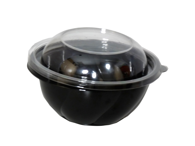 Miska rPET kulatá 1000ml SB1050-spodek,  černá