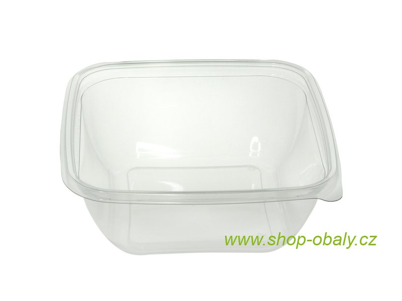 Miska rPET 1000ml,  190x190x58mm,  V00705 čtvercová transparentní