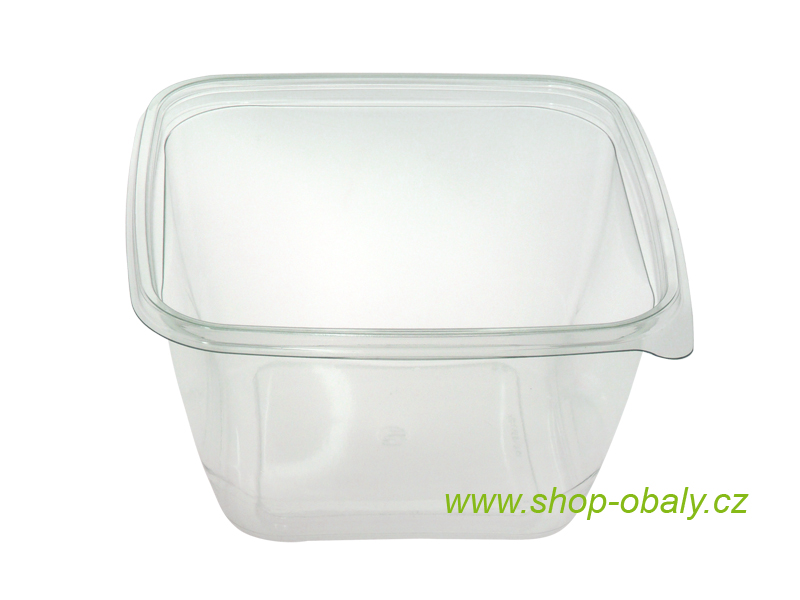 Miska rPET 1500ml,  190x190x70mm,  V00706 čtvercová transparentní