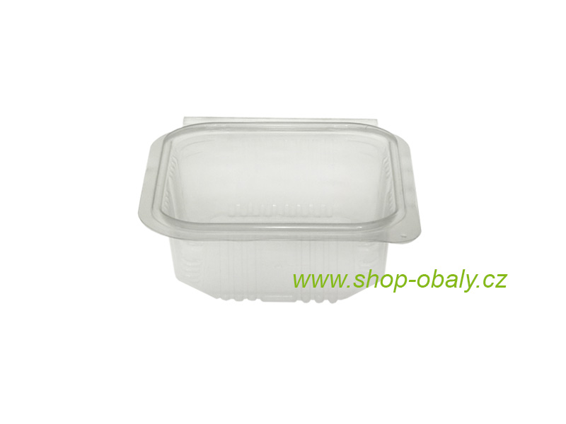 Miska rPET 370ml X370G s víkem 140x125x44mm anti-fog