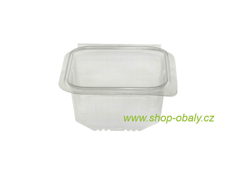 Miska rPET 500ml X500G s víkem 140x125x57mm anti-fog
