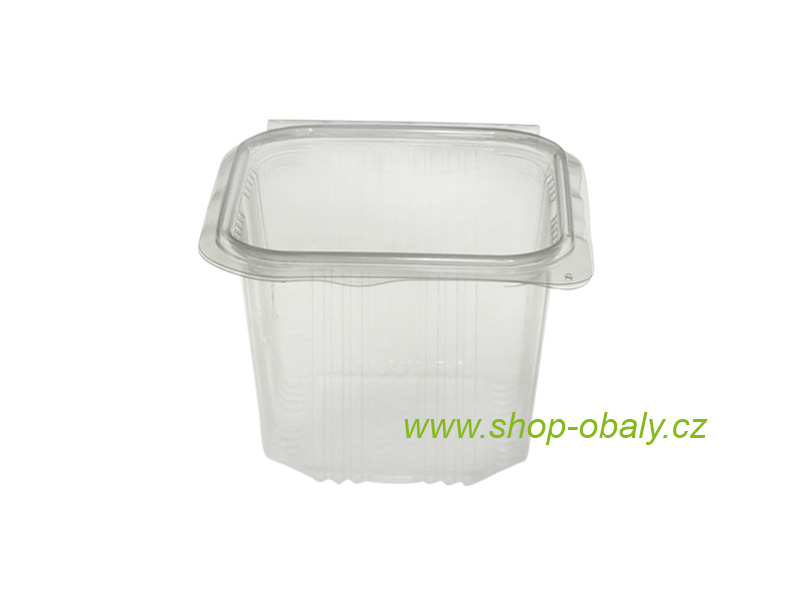 Miska rPET 750ml X750G s víkem 140x125x89mm anti-fog