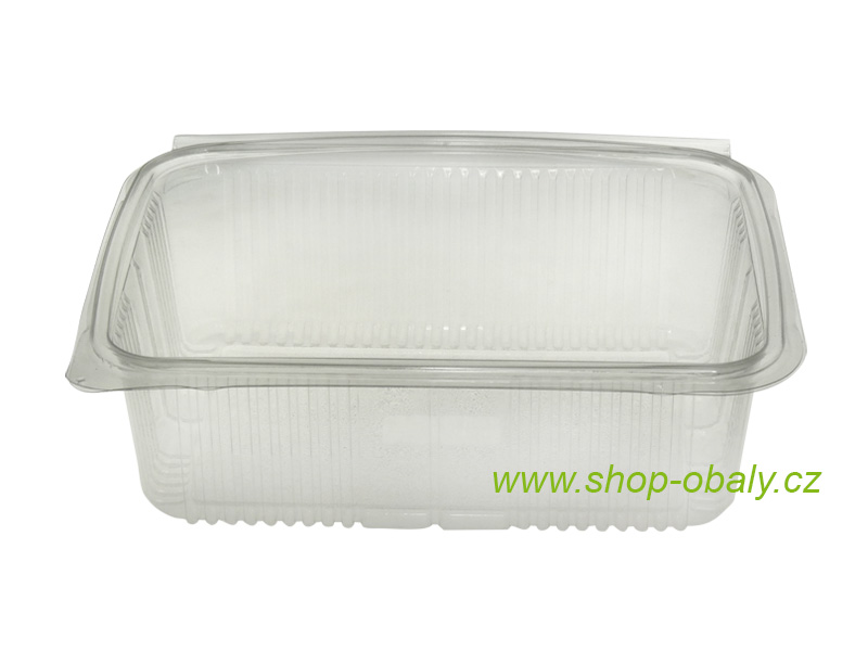 Miska PET 1900ml X1900V s víkem 232x180x70mm anti-fog