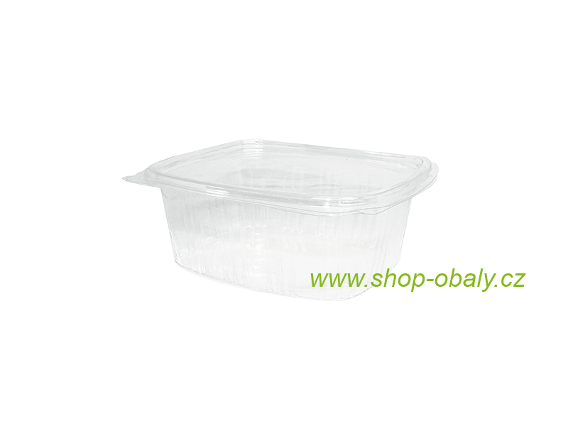 Miska rPET 375ml STP375G s víkem 138x118x50mm anti-fog