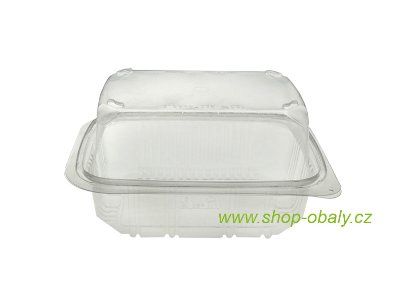 Miska rPET 500ml X501J s víkem 164x130x86mm anti-fog