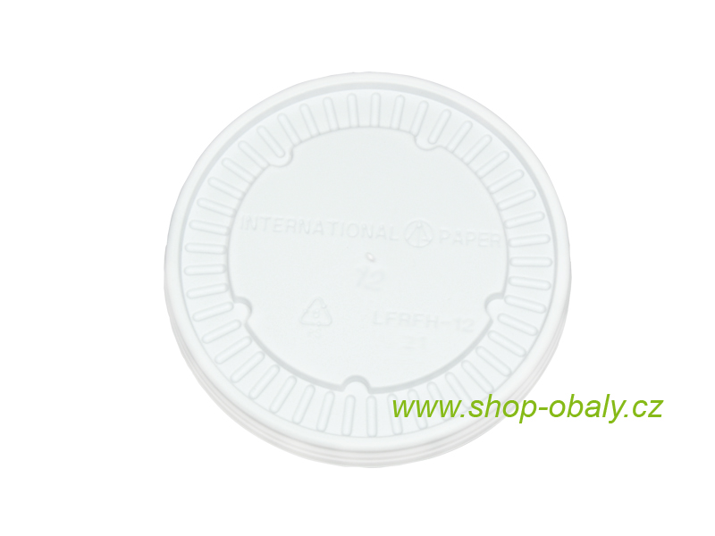 Víčko PS na misku papírovou 250ml,  95mm bílé