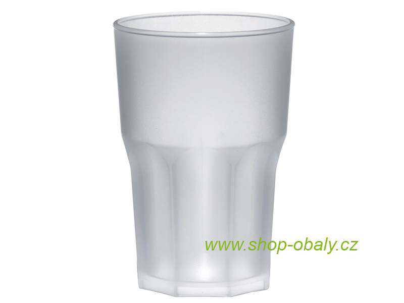 Sklenice nerozbitná 400ml Granity Frost - REUSE