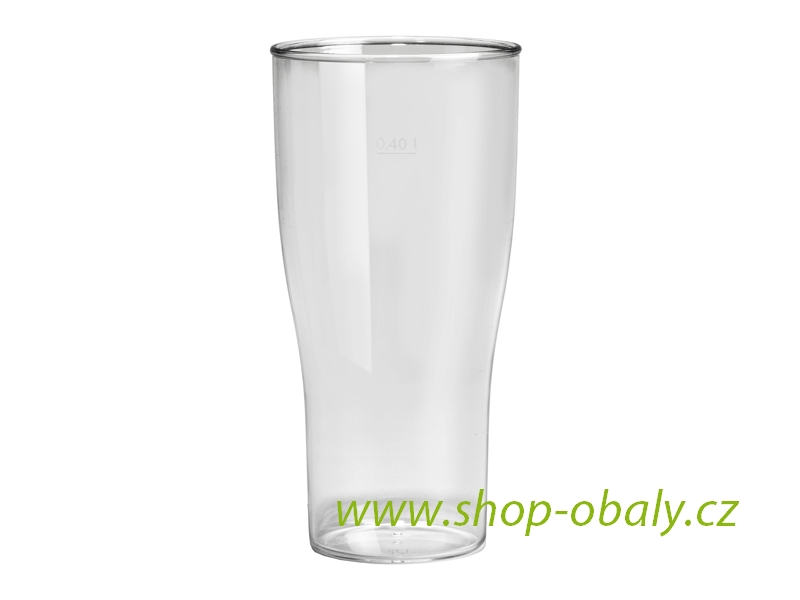 Sklenice nerozbitná DRINK SAFE 400ml na pivo transparentní - REUSE
