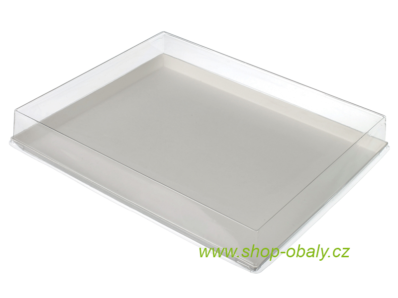 Víko rPET na tác QUARTZ ATLAS 1/2 273x188x16mm transparentní