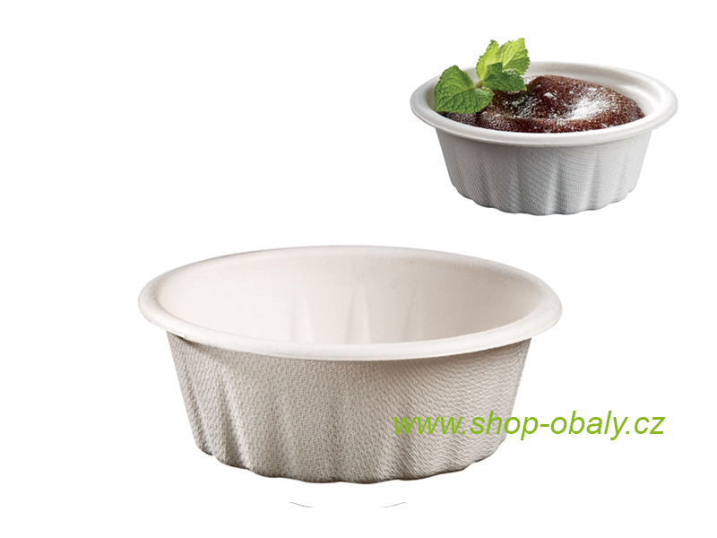 Miska BIO RAMEKIN STRIPED MINI 120ml z cukrové třtiny