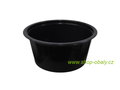 Kelímek PP 350ml, průměr 115mm, D-8115C černý zatavovací nebo s víčkem