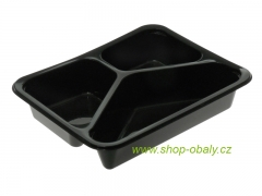 Miska zatavovací PP 227x177x33mm 3-dílná / 850ml 9410 černá