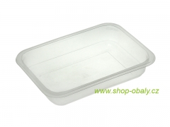 Miska zatavovací PP 187x137x36mm 1-dílná / 650ml W1/601 transparentní