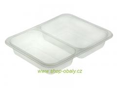 Miska zatavovací PP 187x137x36mm 2-dílná / 500ml W1/601A  transparentní