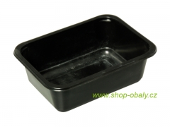 Miska zatavovací PP 187x137x63mm 1-dílná / 1000ml W1/603D černá