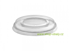 Víčko PET 95mm ploché na kelímek ruské vejce 130ml/ zmrzlinu 180ml/ kelímek 95mm