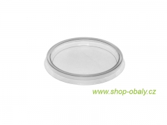 Víčko rPET na kelímek na dressing, průměr 62mm P6200, transparentní