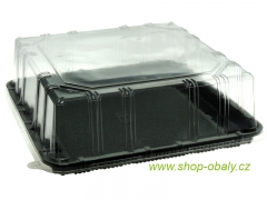 2626DXN31 Tác čtverec PET 275x275x20mm černý