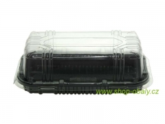 1106DX31 Tác obdélník PET 115x65x20mm černý
