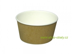 Miska papírová na polévku 350ml, 110mm WRAP natural hnědý