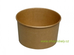 Miska papírová na polévku 450ml, 110mm kraft hnědá