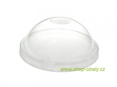 Víčko PET 110mm dome vypouklé bez otvoru na zmrzlinový kelímek 450ml