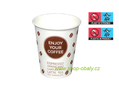 Kelímek papírový 150/180ml 6oz 70mm ENJOY COFFEE Vending - EU logo