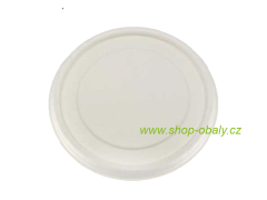 Víčko na kelímek na polévku BIO 450ml, 114mm z cukrové třtiny bílý
