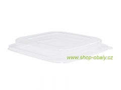 Víčko PET na misky BIO 180x180mm 24-40oz transparentní