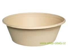 Miska BIO kulatá 900/1200ml, 192mm z rostlinného vlákna natural