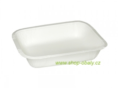 Miska zatavovací papírová BIO 205x148x50mm, 800ml bílá